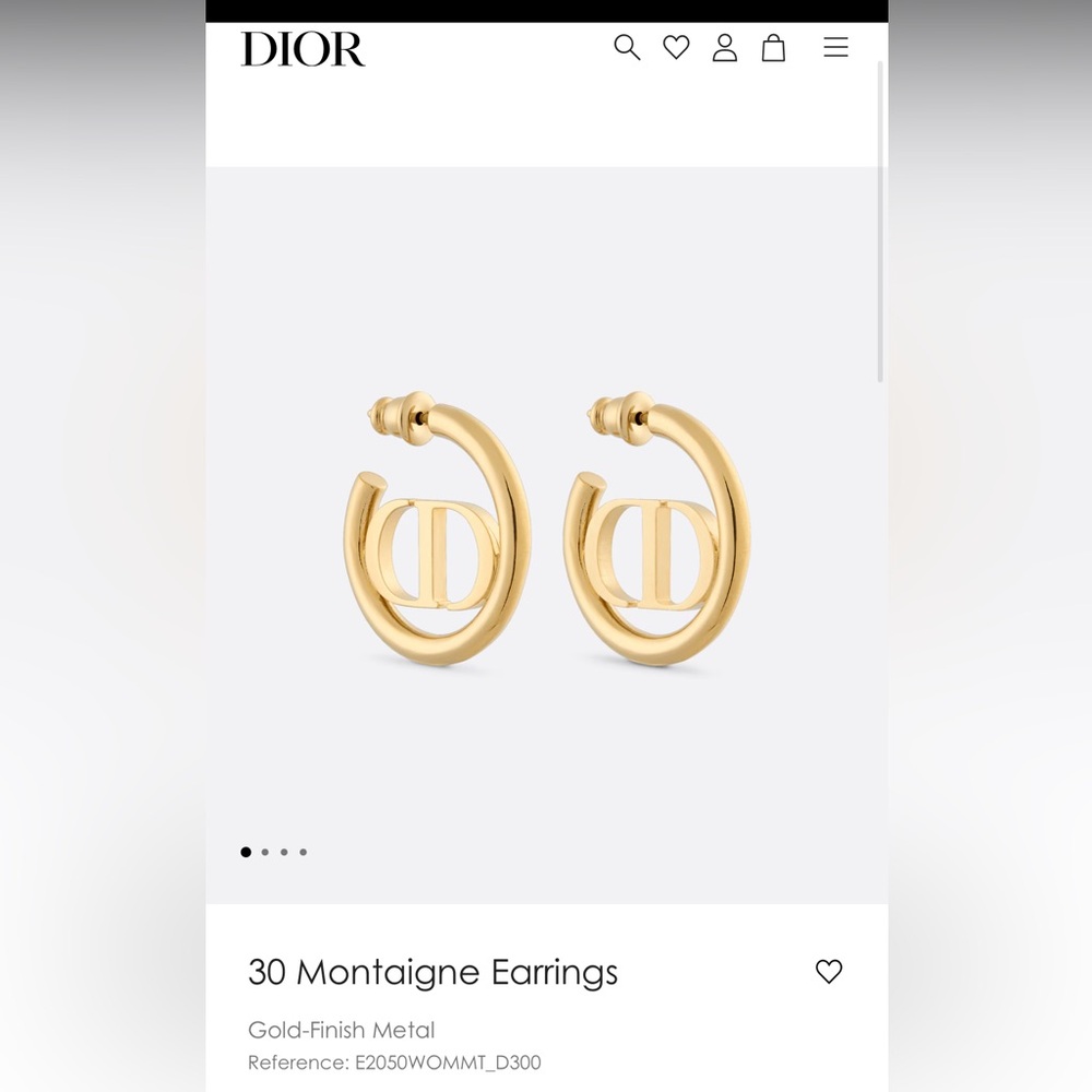 Authentic Dior 30 Montaigne Earings